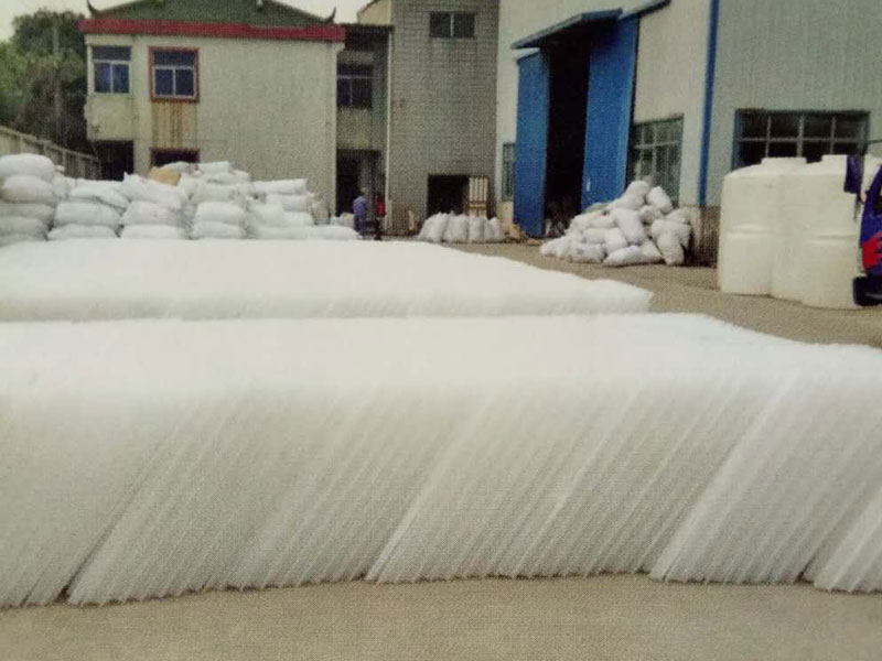 蜂窩斜管安裝現場